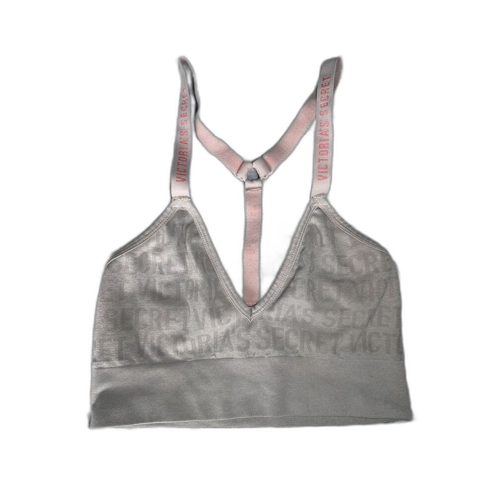 vs pink seamless logo bralette